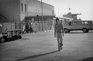 Mick Jagger at Airport, Rolling Stones 1972 Tour, California 1972