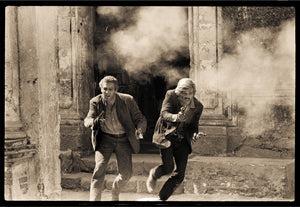 Newman and Redford in Action, Durango Mexico, 1968.