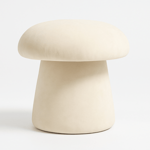 All - Upholstered Custom Velvet Mushroom Stool - Studio CT