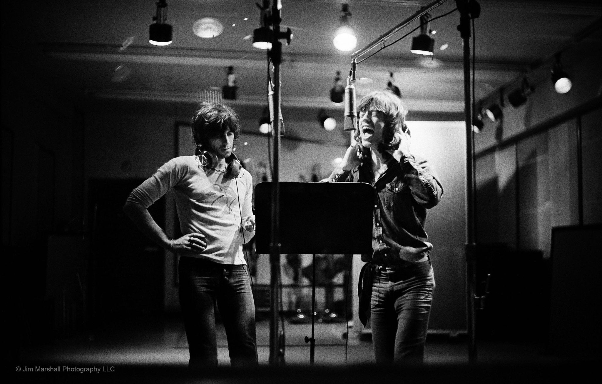 Keith Richards & Mick Jagger Sunset Sound LA 1972 - Studio CT
