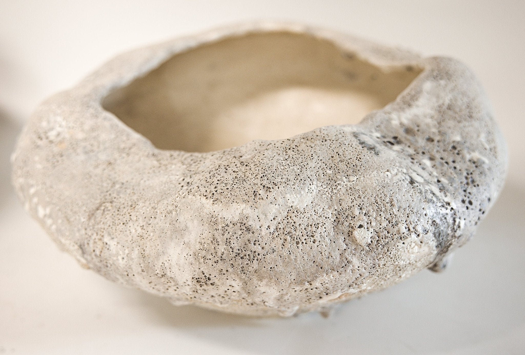 Large White Lava Bowl - Studio CT