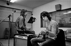 Mick Jagger and Keith Richards, Exile on Main Street Recording Session, Los Angeles, 1972 - Studio CT