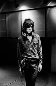 Mick Jagger, Reflective Moment, Sunset Sound Recording Studio in Los Angeles, California 1972 - Studio CT