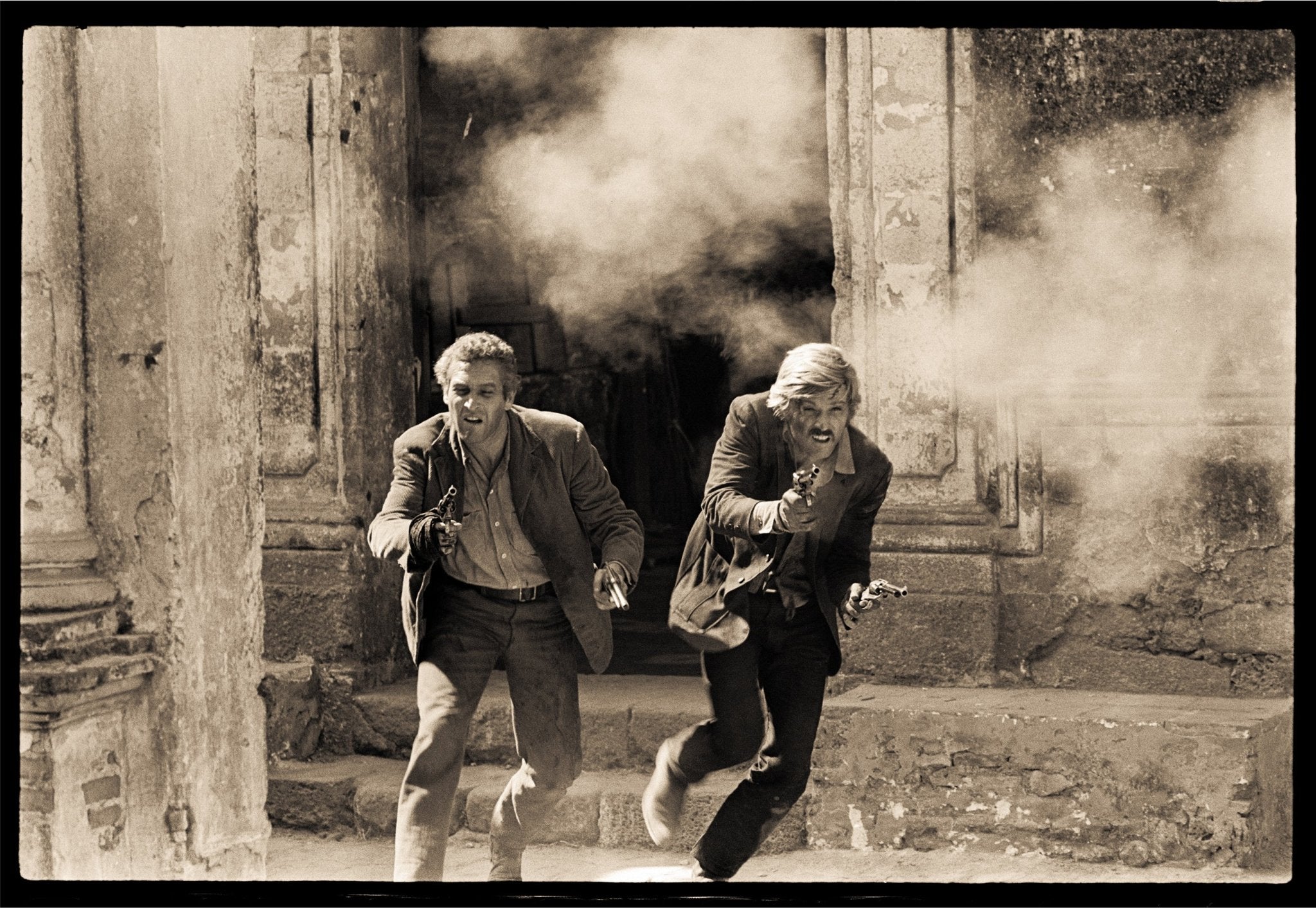 Newman and Redford in Action, Durango Mexico, 1968. - Studio CT