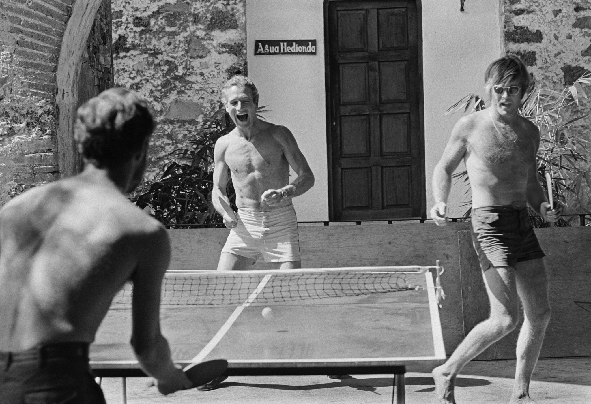 Newman and Redford Ping Pong Match, 1968. - Studio CT