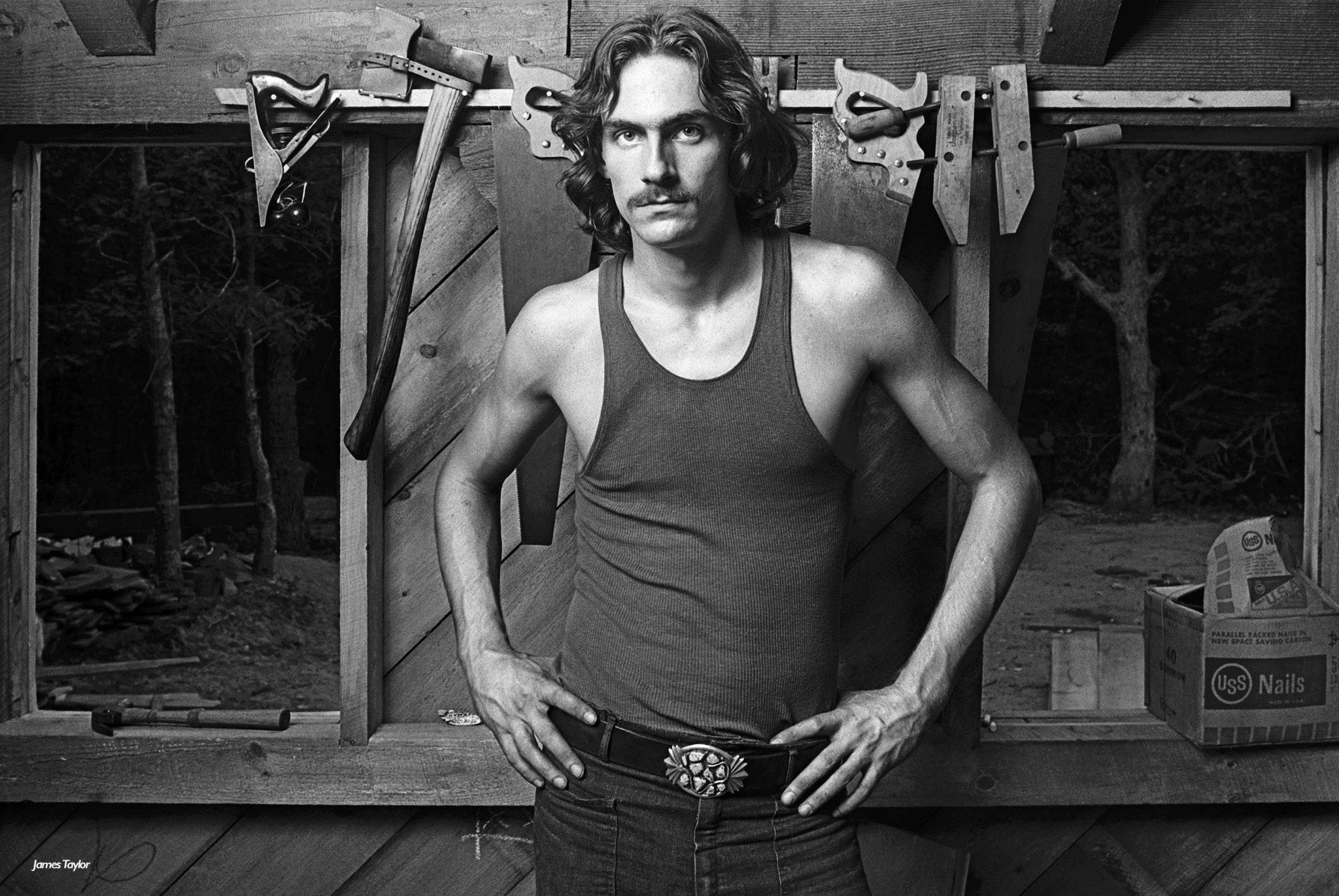 James Taylor, Martha’s Vineyard 1969, “James with Tools” - Studio CT
