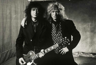 帽子 90's Coverdale JIMMY PAGE CAP Jimmy Page & David Coverdale, Los Angeles 1976 – Studio CT